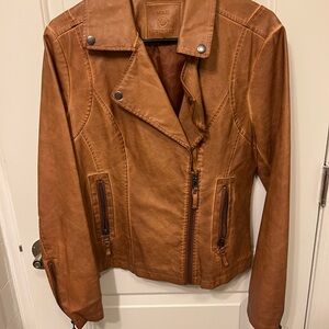 Women's Tan Leather Jacket